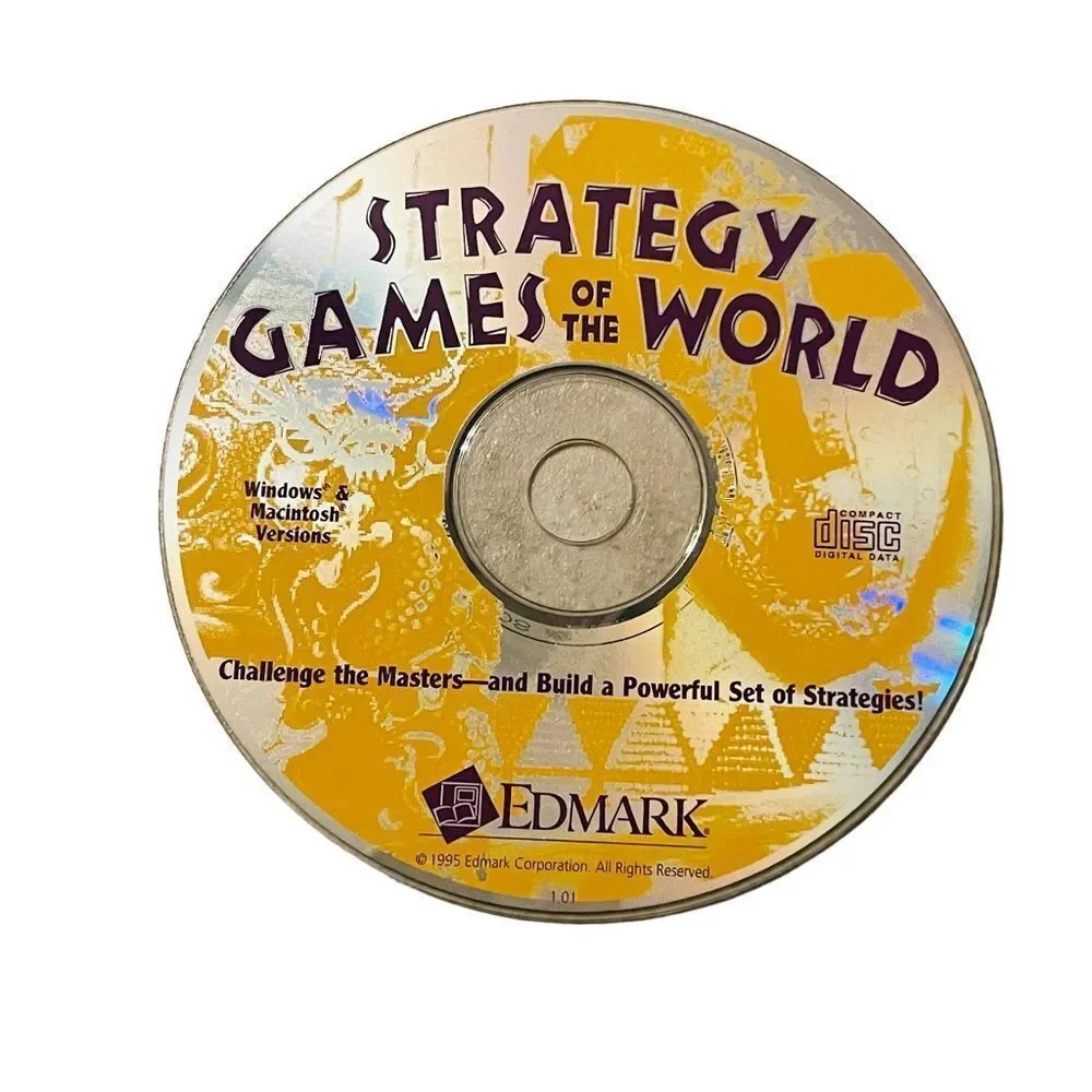 10/$25🦋 Edmark Strategy Games of the World CD-ROM PC Game